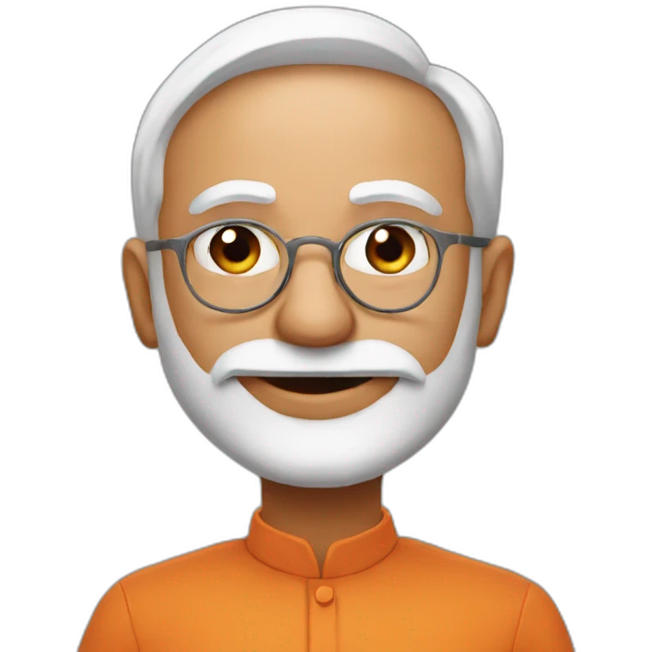 Modi with love emoji