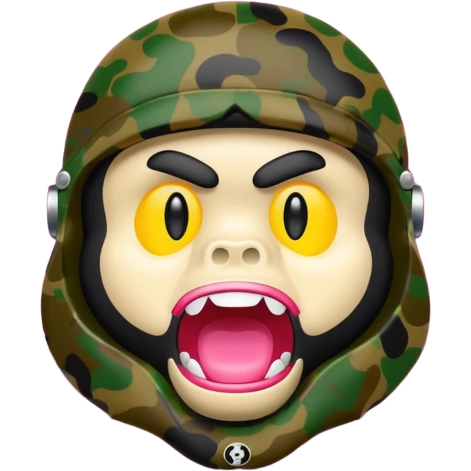 Сделай логотип Bape emoji