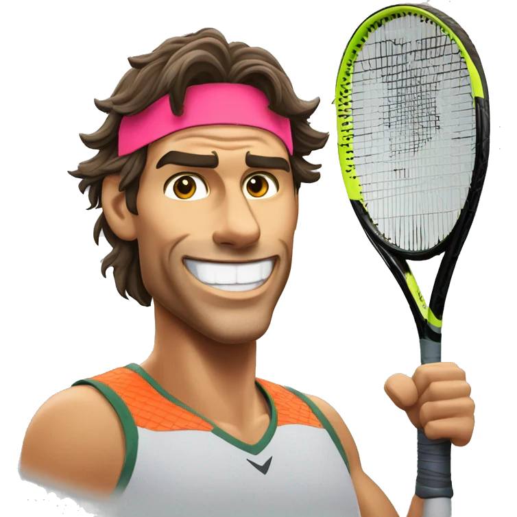 Rafael Nadal con una banda en la cabeza emoji