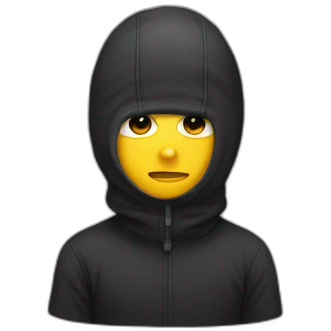Boy in balaclava emoji