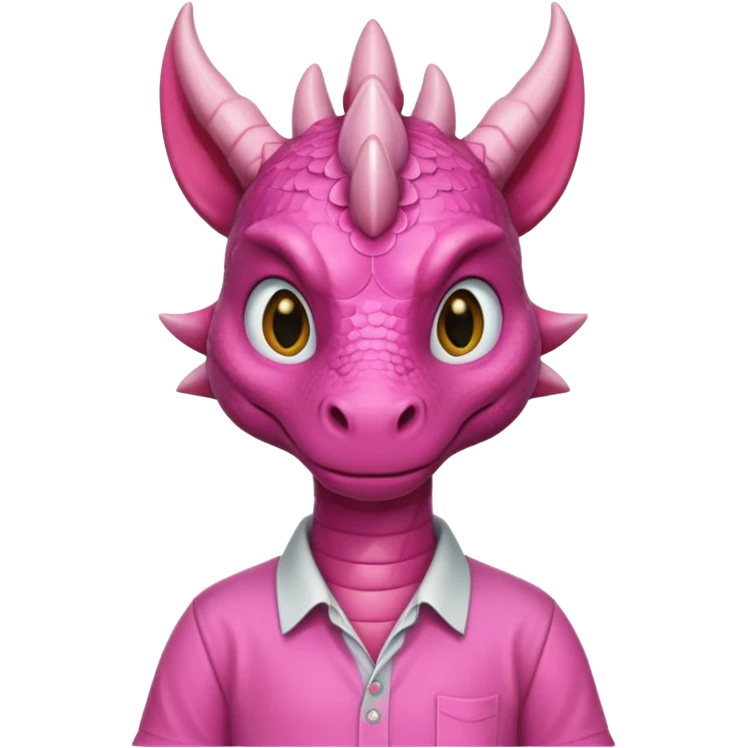 pink dragon with shirt emoji