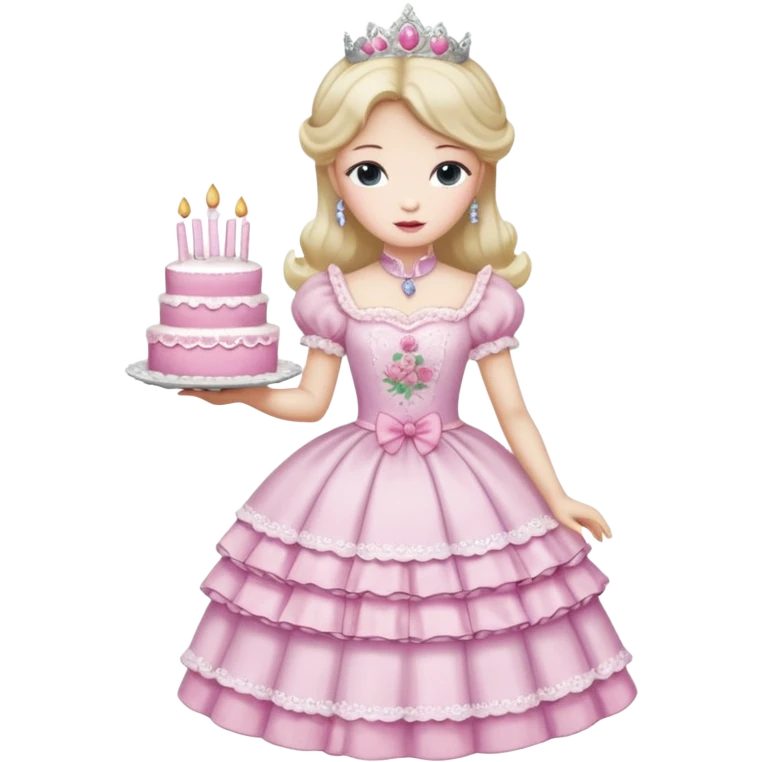 pink cakechina princess emoji