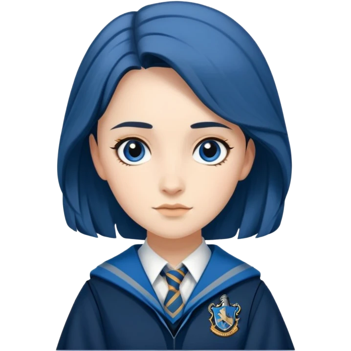 Penelope Clearwater in harry potter, wear hogwarts Ravenclaw uniform emoji