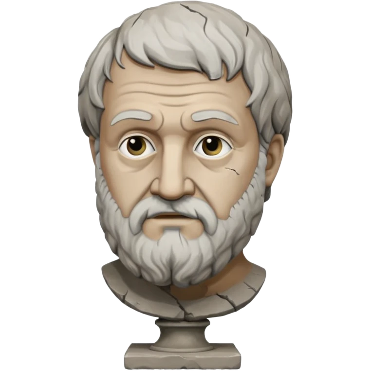 stone bust of Aristotle emoji