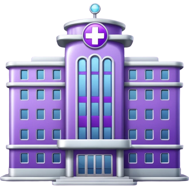 glitter purple hospital emoji