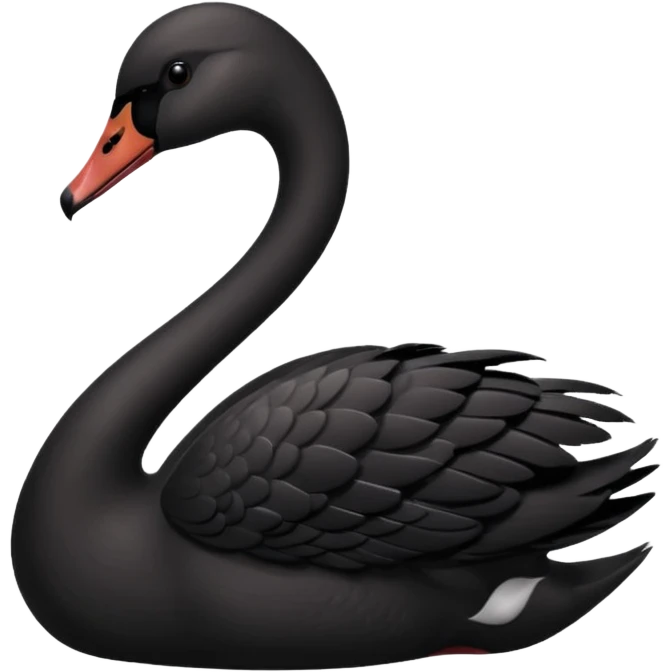 Black swan emoji