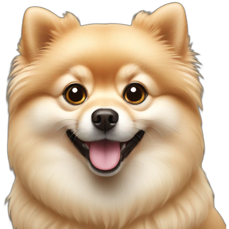 Pomeranian dog emoji