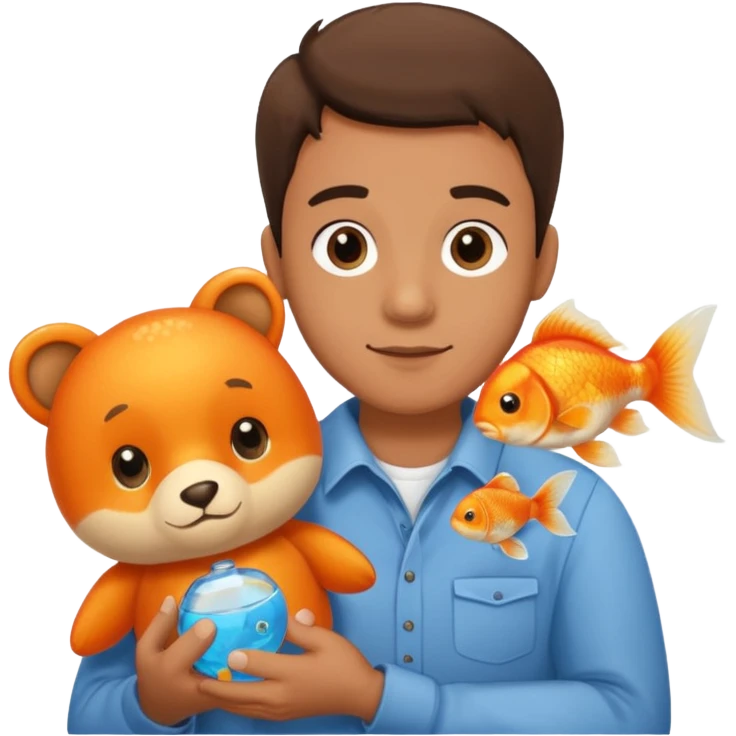 👨🏻🧸🐟 emoji