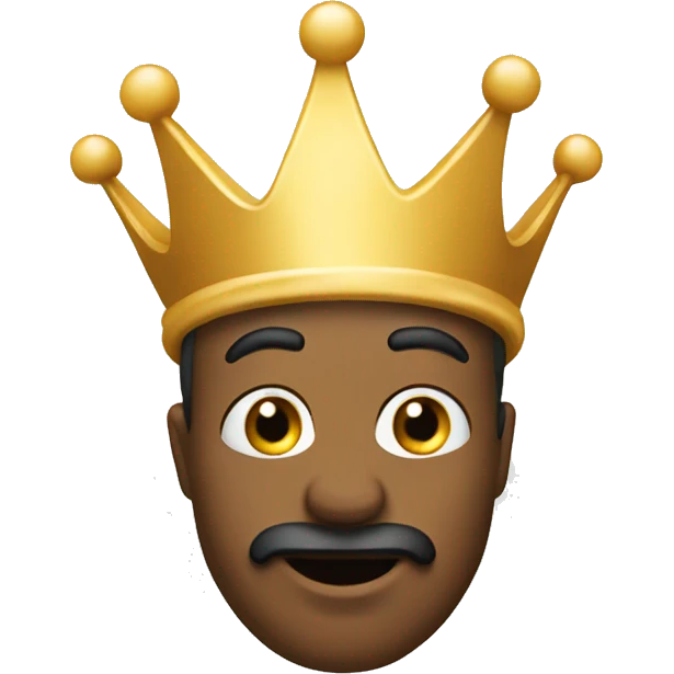 a crown with the text movement king emoji