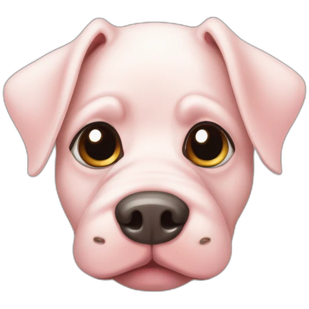 pig-dog-Tricolor emoji