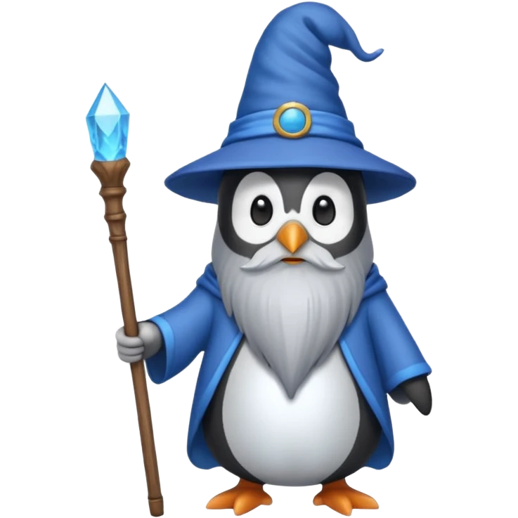 Penguin Wizard emoji