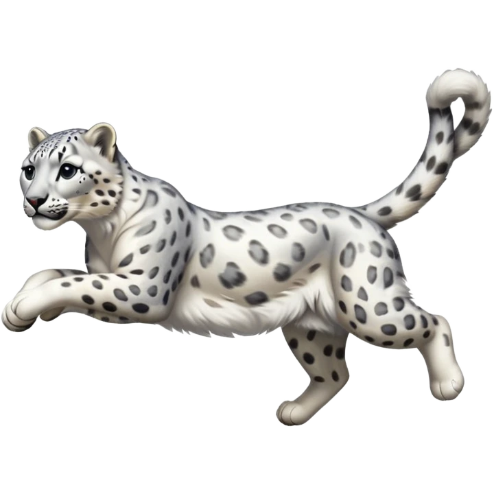 snow leopard dancing emoji