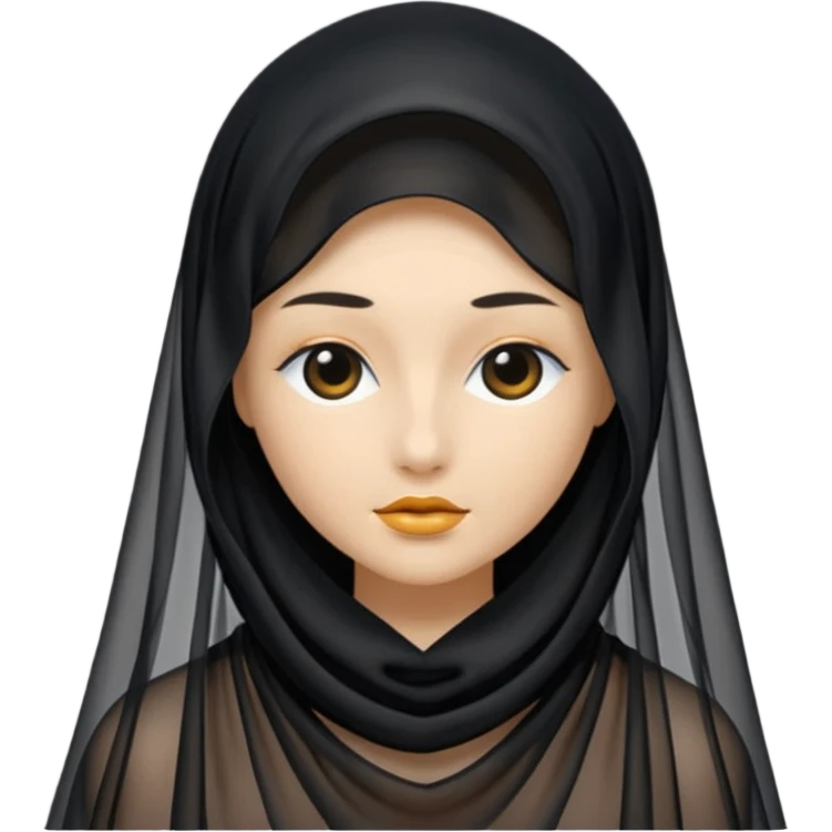a black veil emoji