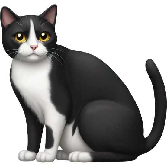 Tuxedo cat emoji