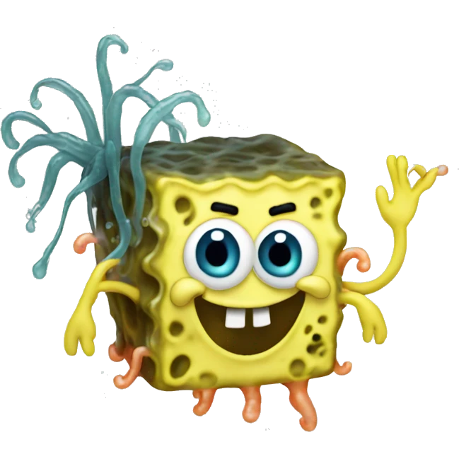 SpongeBob jellyfishing emoji