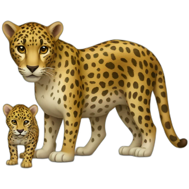 Pomme et un jaguar emoji