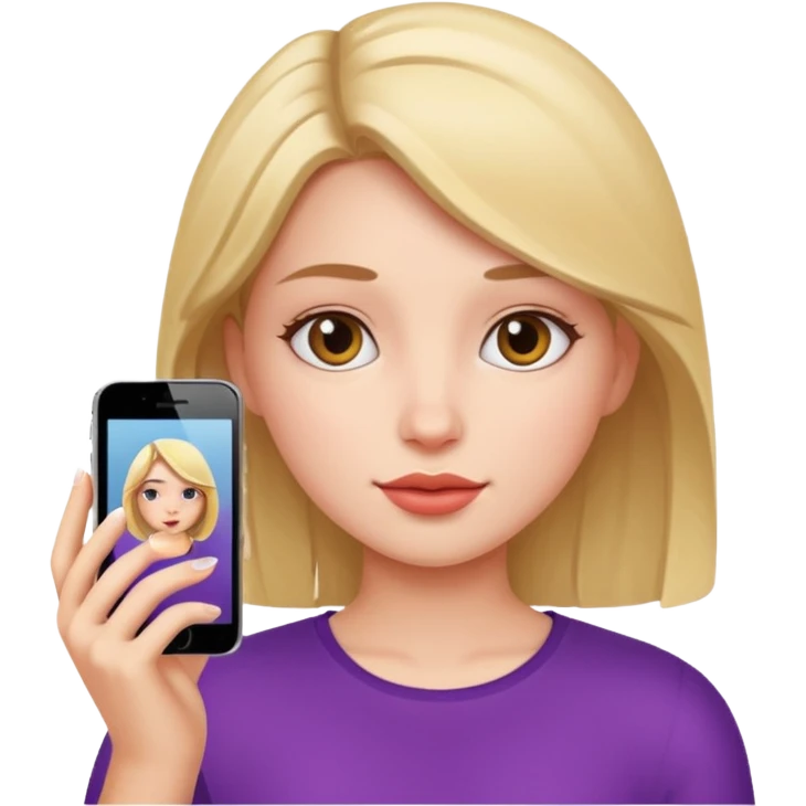 Face clen girl selfie emoji