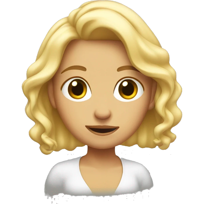 Shaking my head blonde girl emoji
