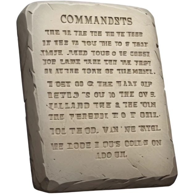 The 10 Commandments emoji