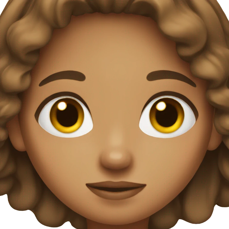 Brown hair girl  emoji