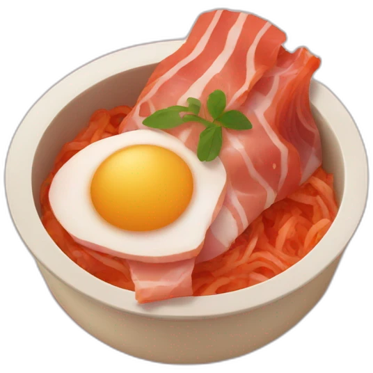 Kimchi con jamón emoji