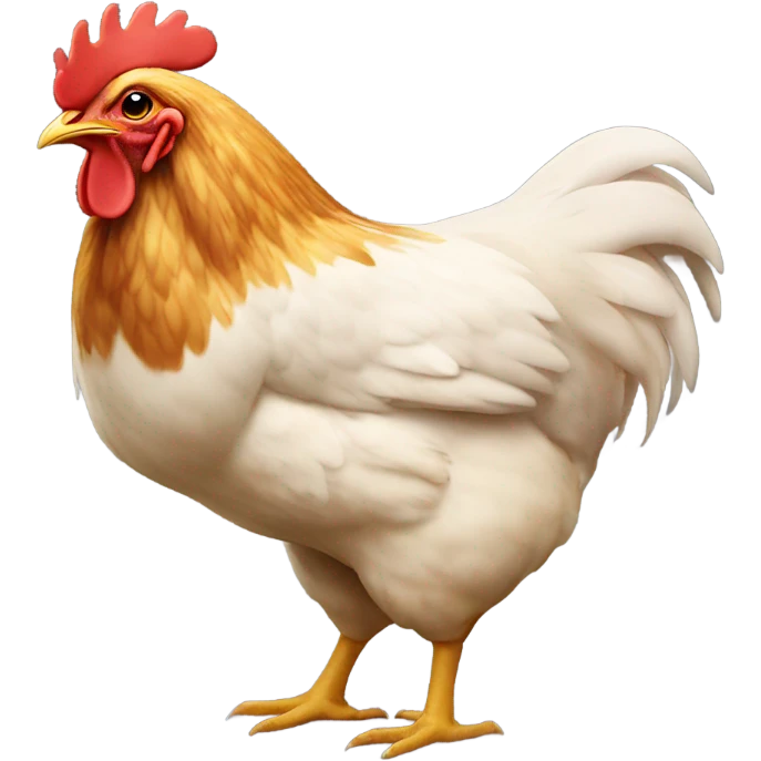 Chicken with a big butt emoji
