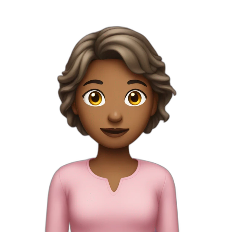 Une fille qui rigole emoji