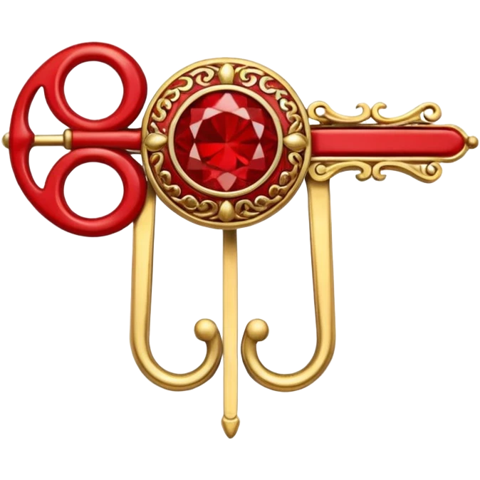 Red & Gold Hairpin 



 emoji