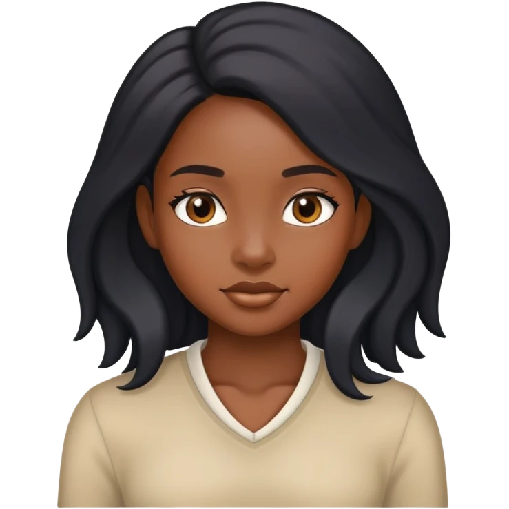 Black girl emoji