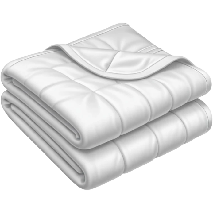 White folded blanket emoji