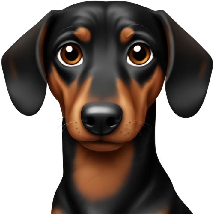 daschund black and brown emoji