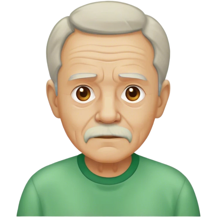 old man in green shirt emoji