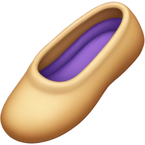 Hand holding a slipper emoji