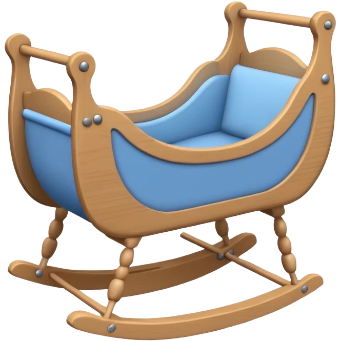 baby cradle blue emoji