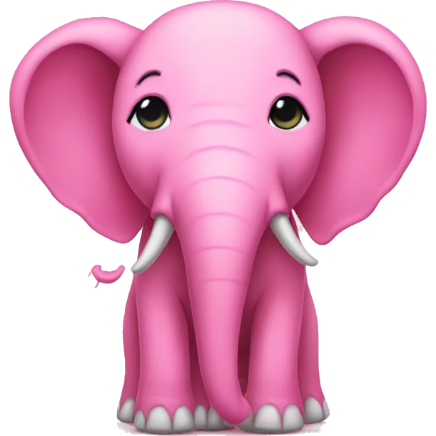 Pink elephant  emoji