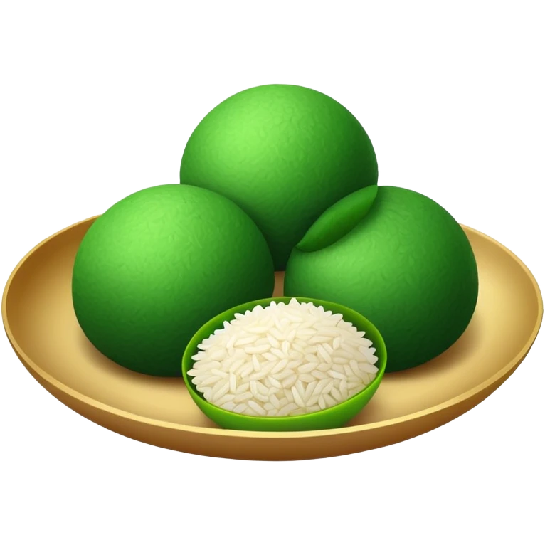 chinese green rice balls emoji