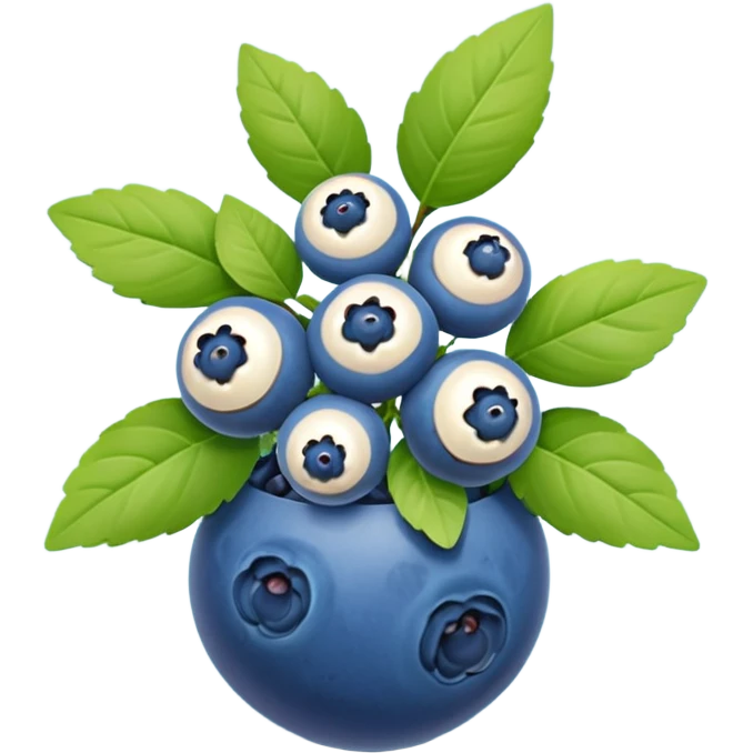 blueberry plant emoji