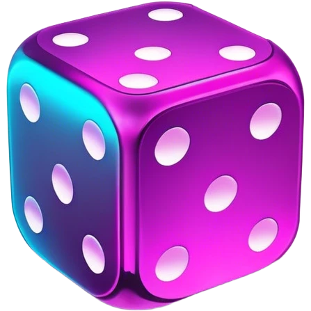 neon cyberpunk dice emoji