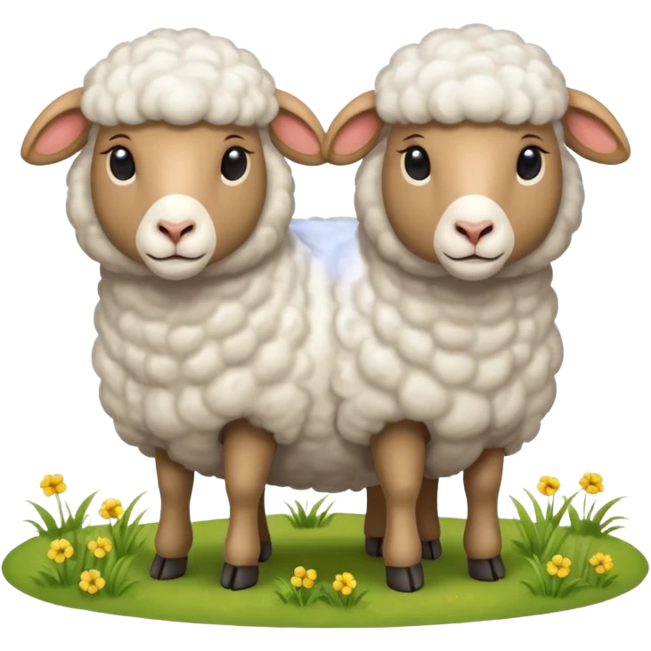sheep couple emoji