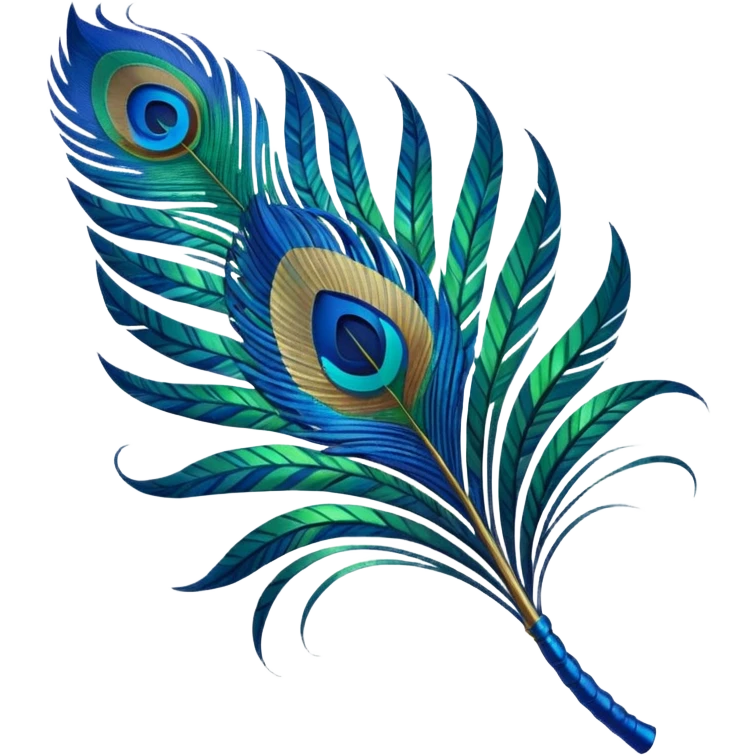 stylized peacock feather emoji