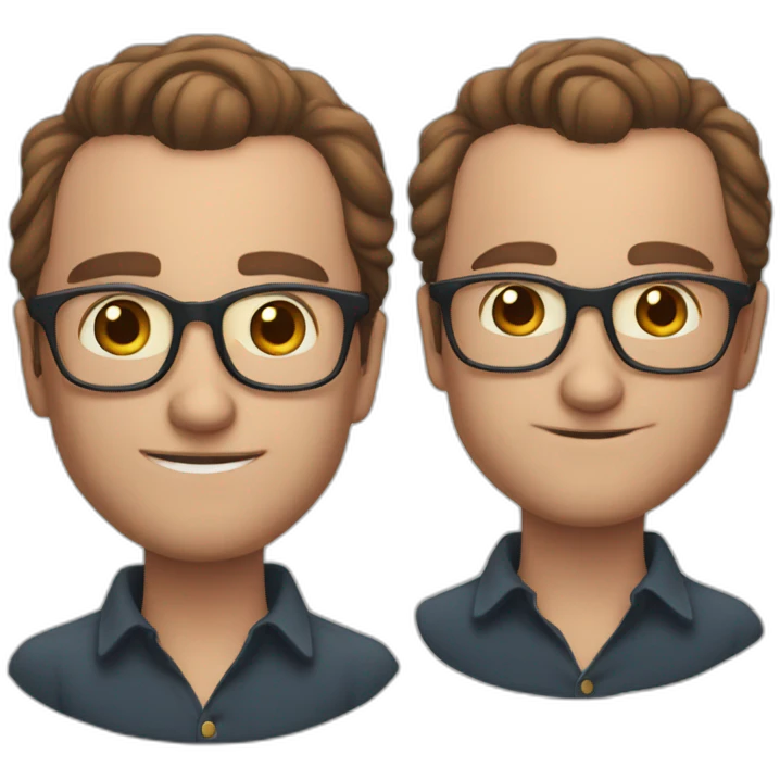 A man in glasses with receding hairline who loves theater Boring guy With freckles emoji