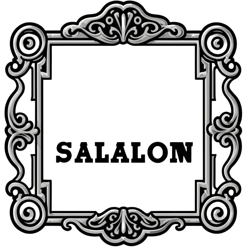 connected BLK letters in western saloon font style with silver outline, transparent background, old west typography, black text with ornate silver frame emoji