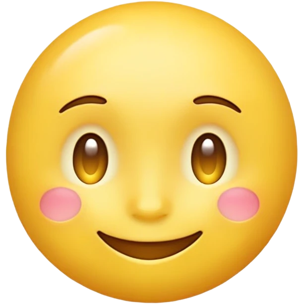 A yellow emoji face, delulu, dreamy  emoji