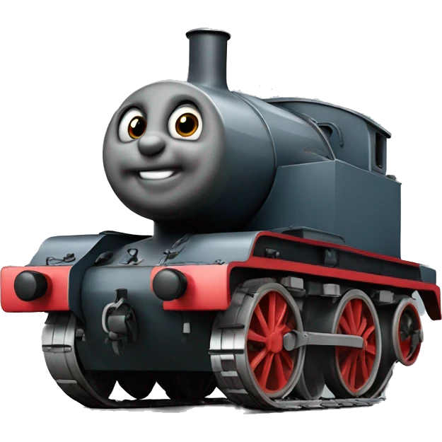 Tank engine, not Thomas the Tank Engine emoji