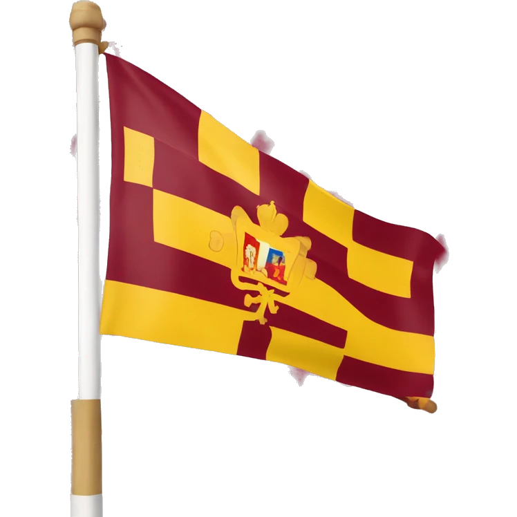 Carlist flag, cross of Burgundy spanish flag emoji