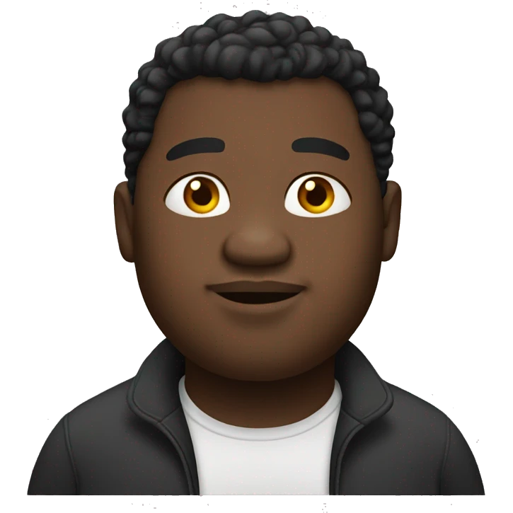 fat black man emoji