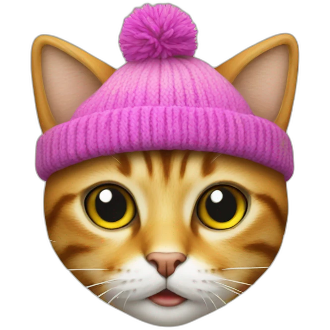 Cat earring hat emoji