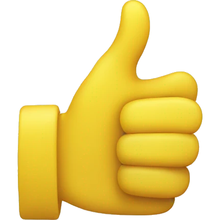 Thumbs Up (yellow) emoji