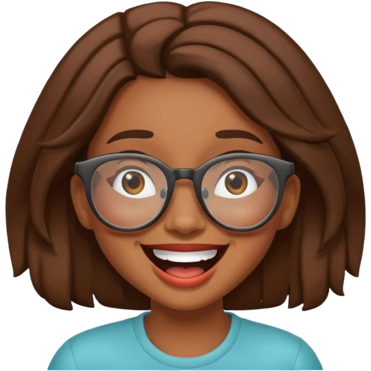 Goofy girl emoji