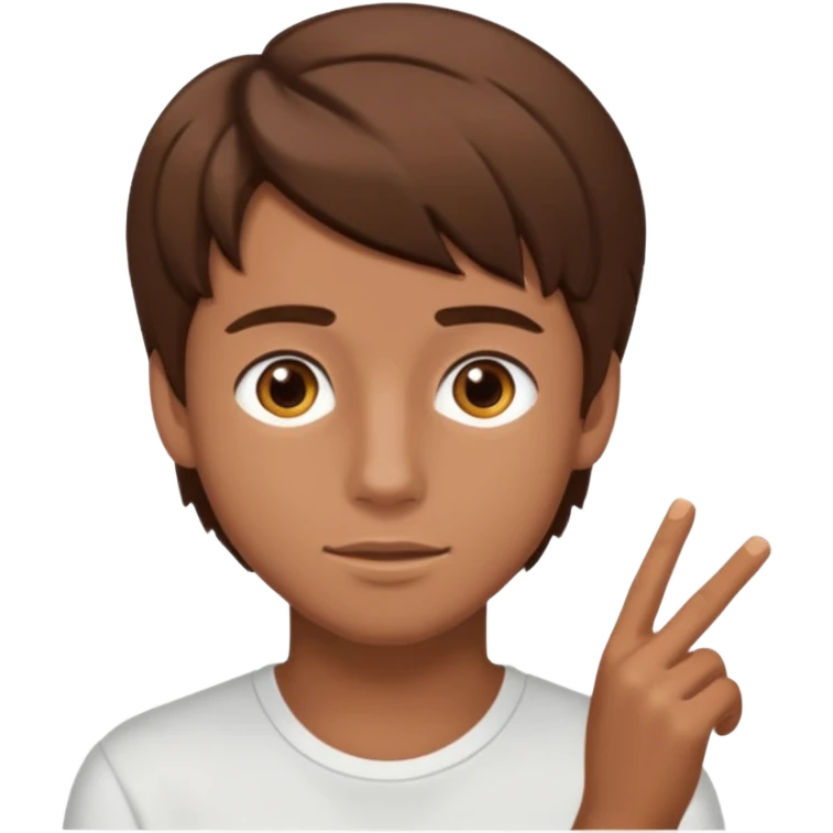 teenager guy hot brown hair, abbs, brown eyes, sex emoji